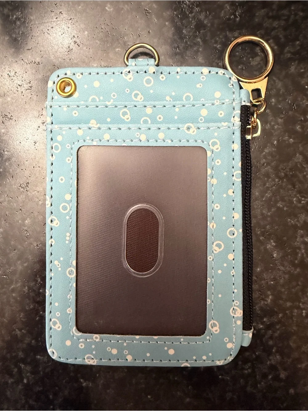 Disney Blue Sea Turtle Card Wallet with Keyring